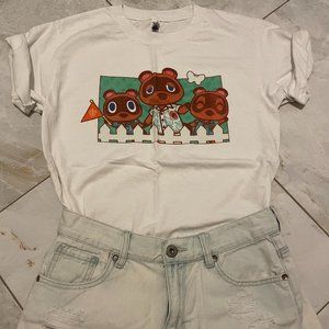 Urban Outfitters Animal Crossing Nook Family Tee | Size S